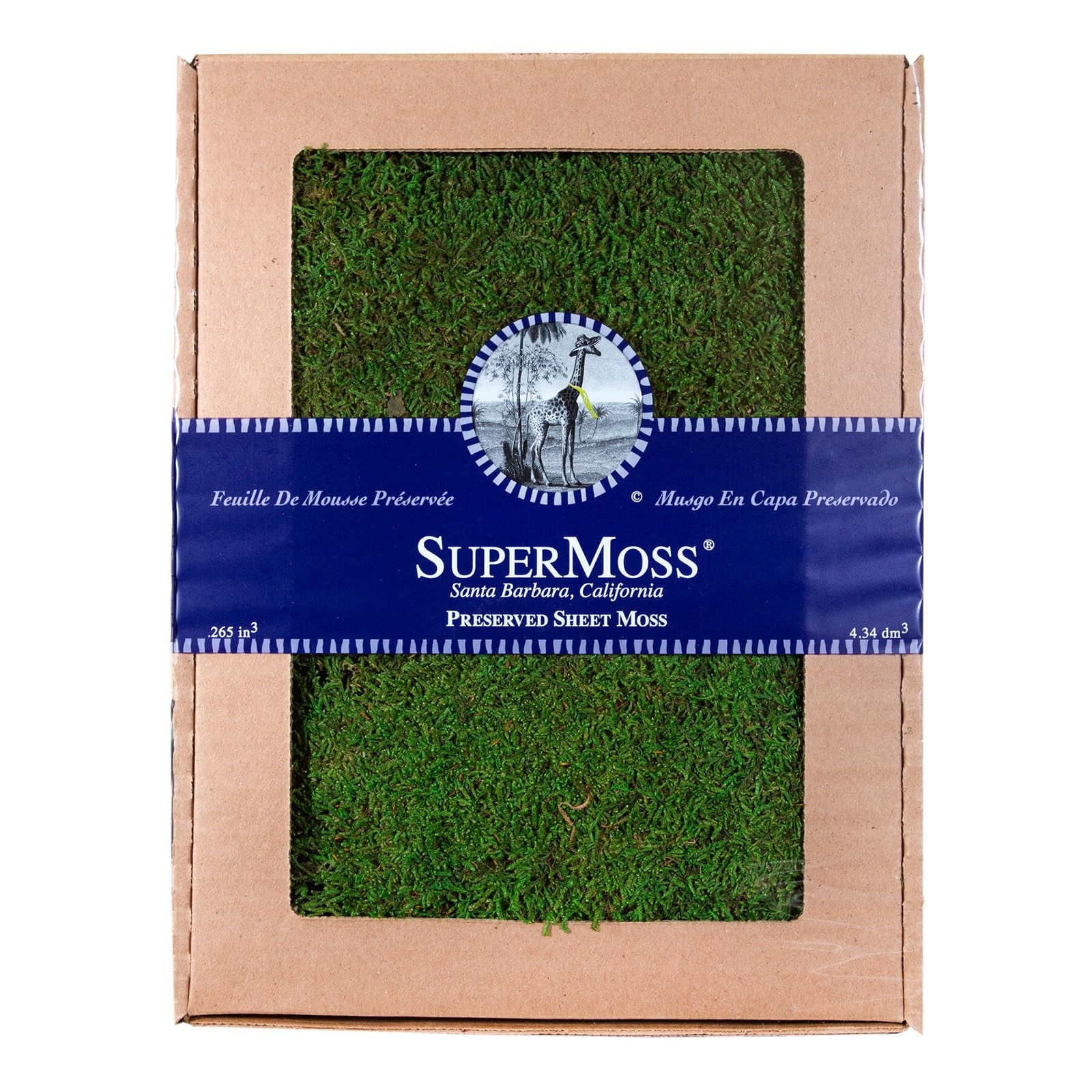 (21485) Sheet Moss – Flat Moss for Plants, Terrariums, Wedding Decor & Crafts…