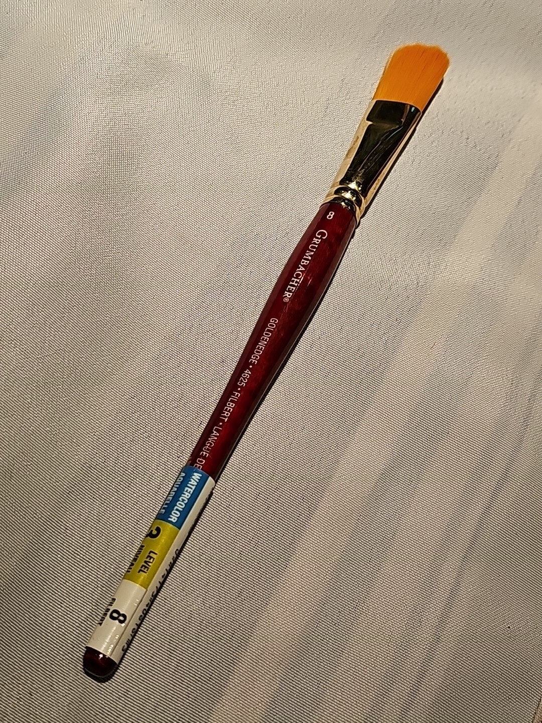 Grumbacher Goldenedge Brush, Filbert, 8 free shipping
