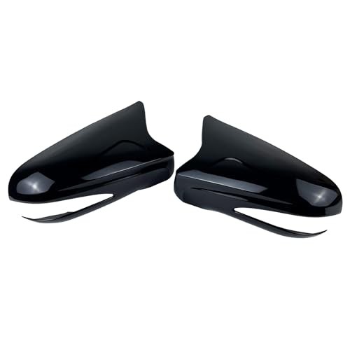 RearView Mirror Cover Cap with Signal Light Compatible with LEXUS Glossy Black