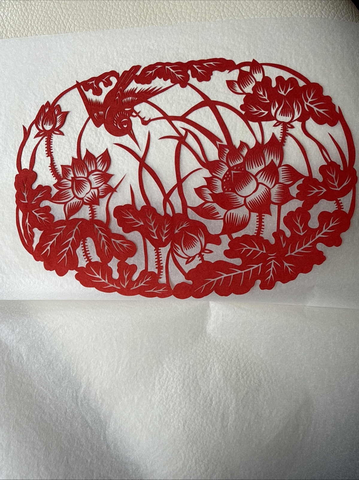 Vtg 10 pc Lot Set Paper Cut Out Folk Art Artwork Chinese ~5×7