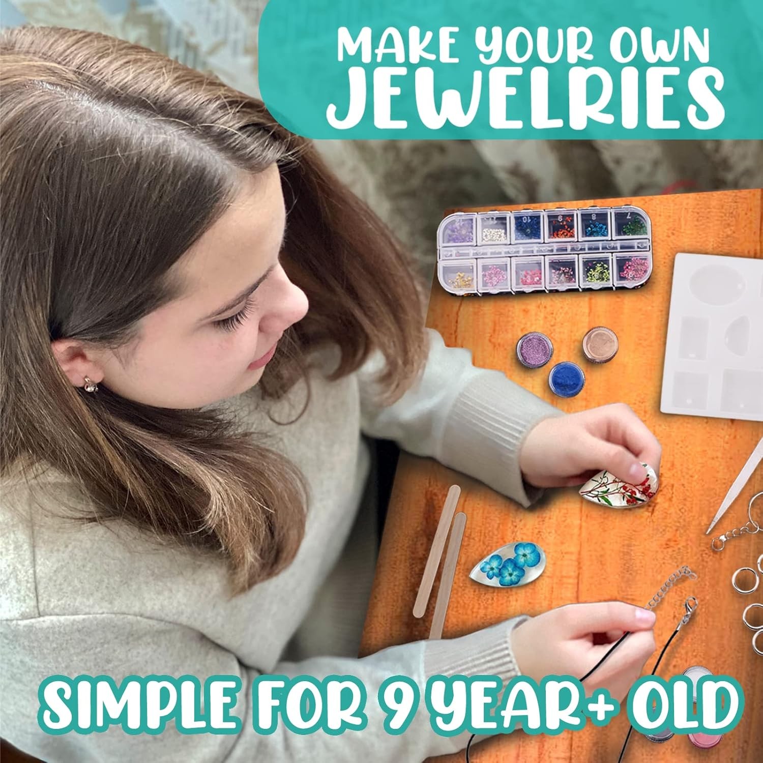 Goody King Resin Jewelry Making Starter Kit – Kits for Medium, Multiple
