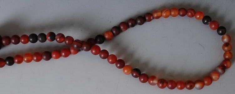 Charm China red Agate Beads Necklace! Ethnic style Simple and elegant string