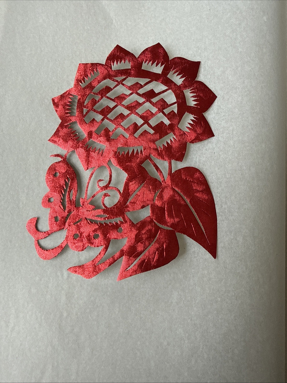Vtg 10 pc Lot Set Paper Cut Out Folk Art Artwork Chinese ~4×4