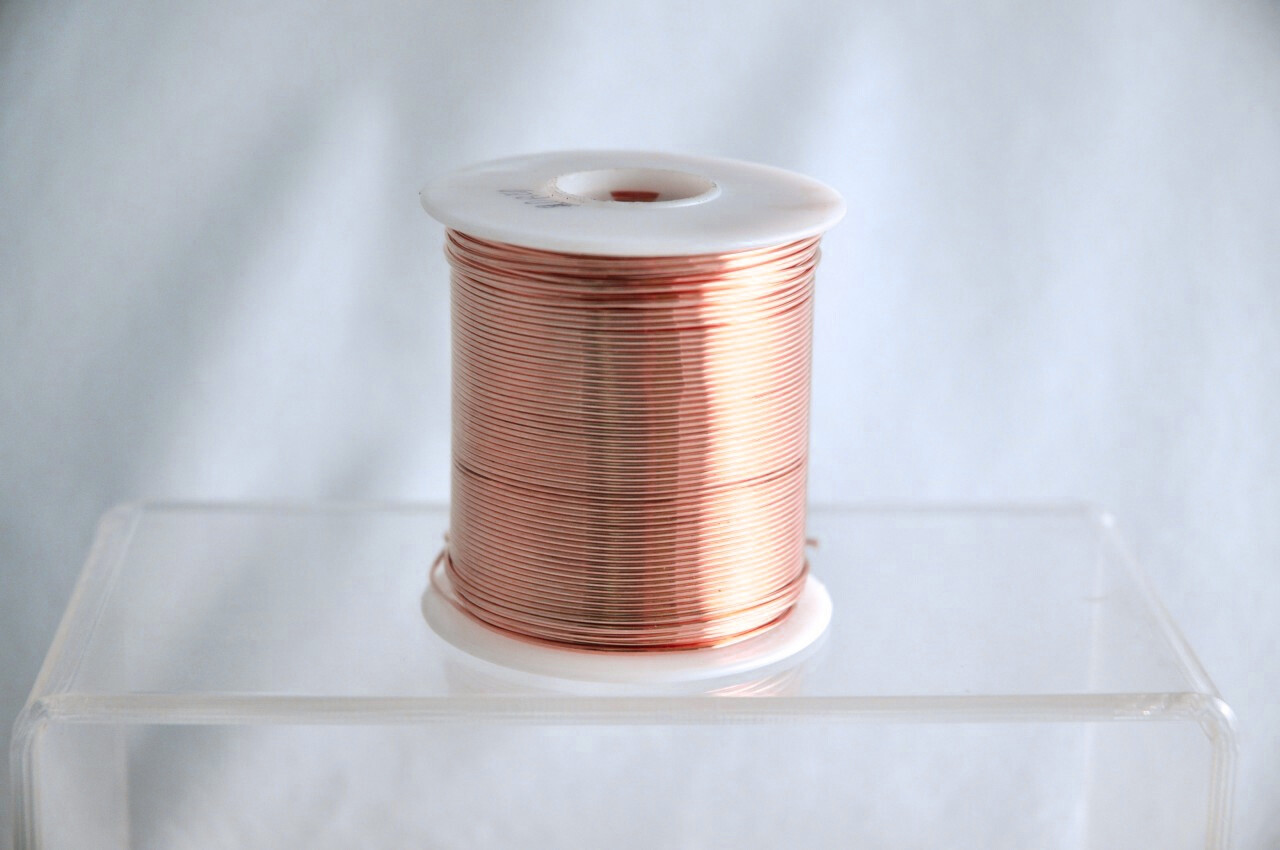 Bare Copper Wire 14 Gauge 5 lb Spool (400 Feet) Diameter 0.064
