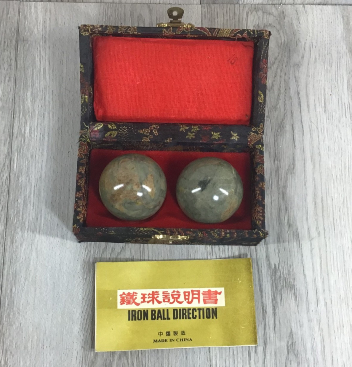 Vintage Baoding Iron Ball Set Made in China