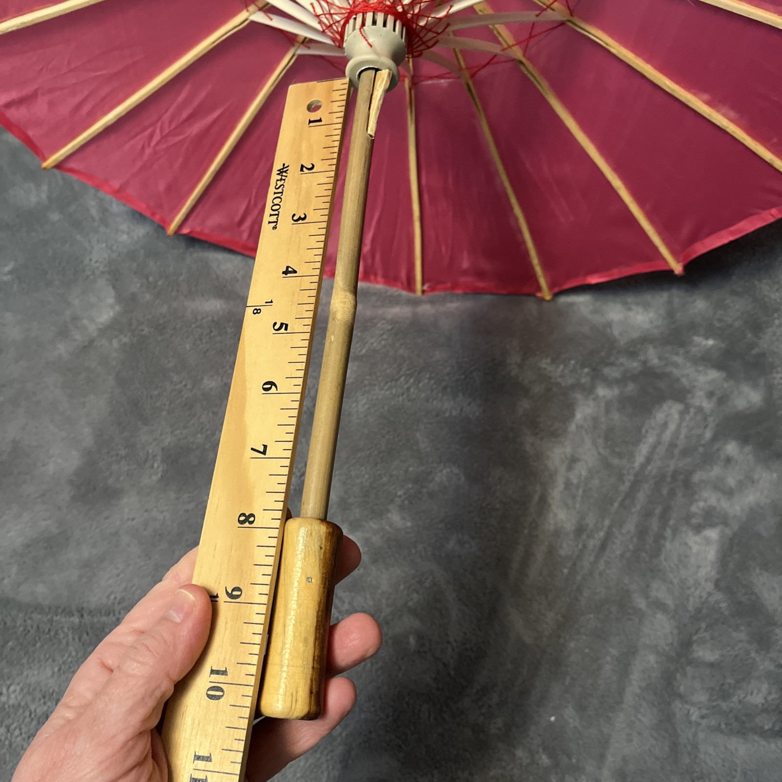 Chinese Pink Floral Umbrella Decor See Description