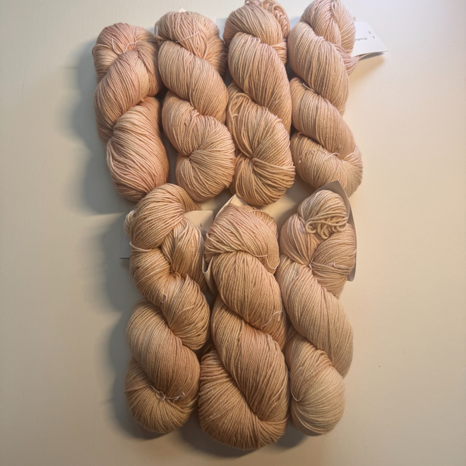 MADELINETOSH SPORT YARN 7 Skeins “Porcelain” Superwash Merino 270 yds ea