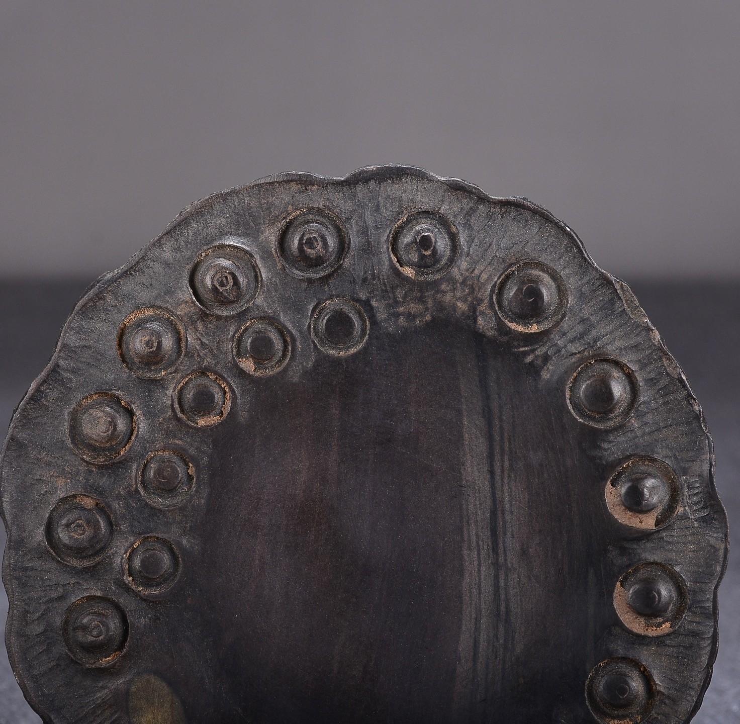 4.5″ Collect Chinese Duan Stone Hand-Carved “Lotus Pod” Design Inkstone