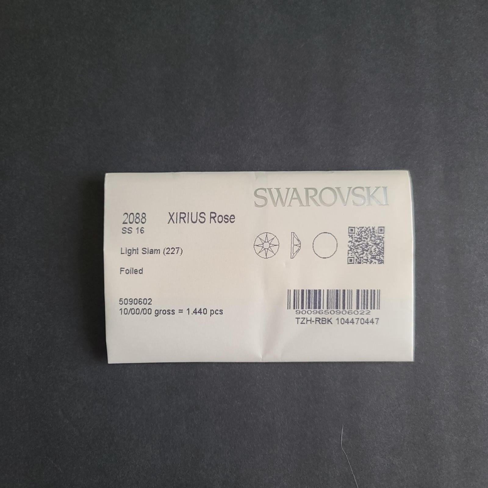 Swarovski Xirius Rose 2088 Ss16 Light Siam (227) 1440 Pcs Foiled Choose Size