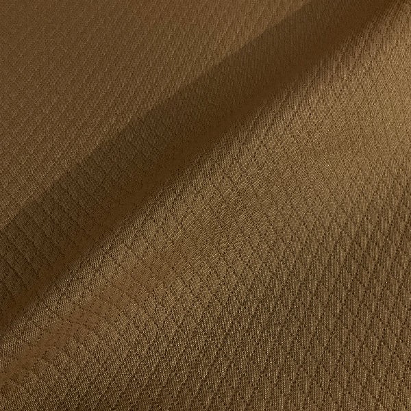 Cathy Anise Solid Brown Textured Diamond Upholstery Fabric