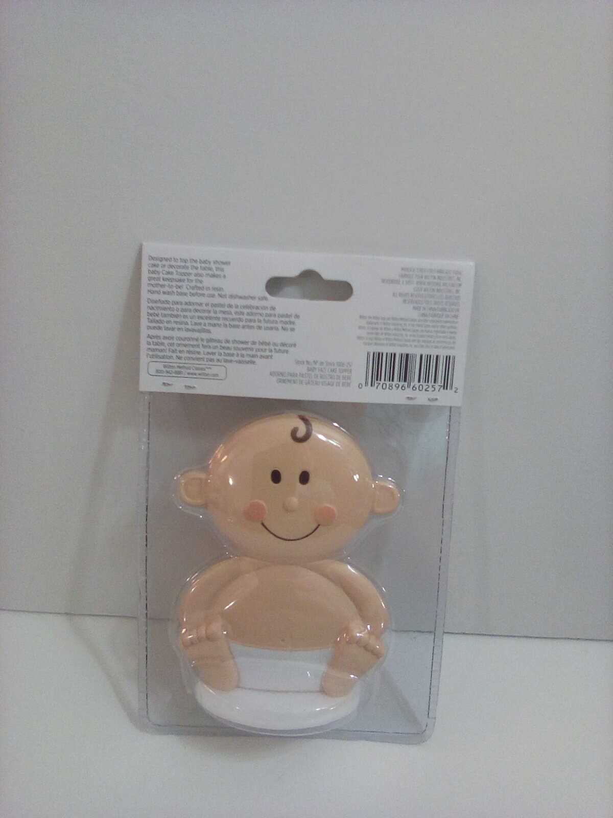 Wilton Cake Topper 4.25″ Baby Face New Sealed