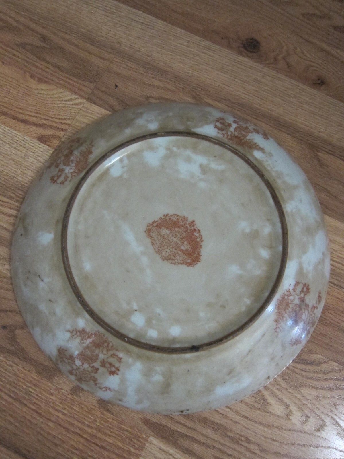 Vintage Chinese Asian circa early 20th Century Multi Colored Porcelain Plate