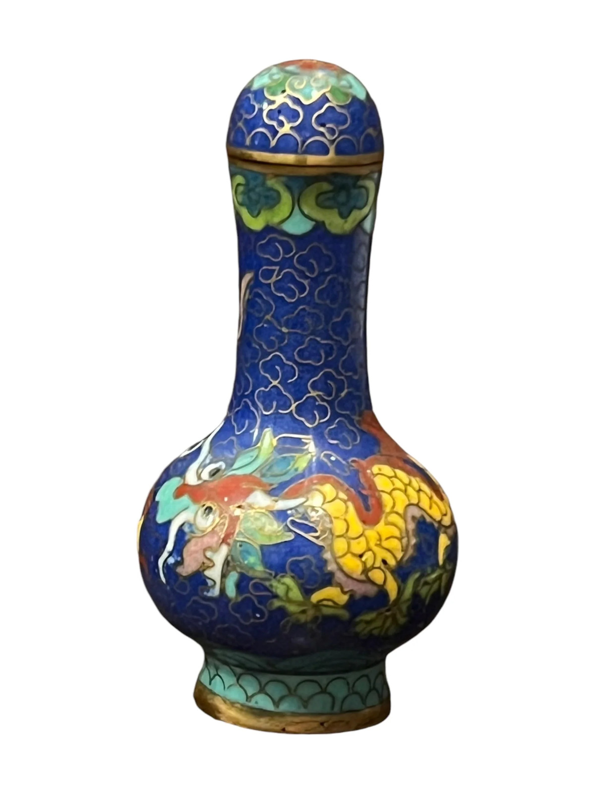 20th C Dragon Decorated Snuff Bottle