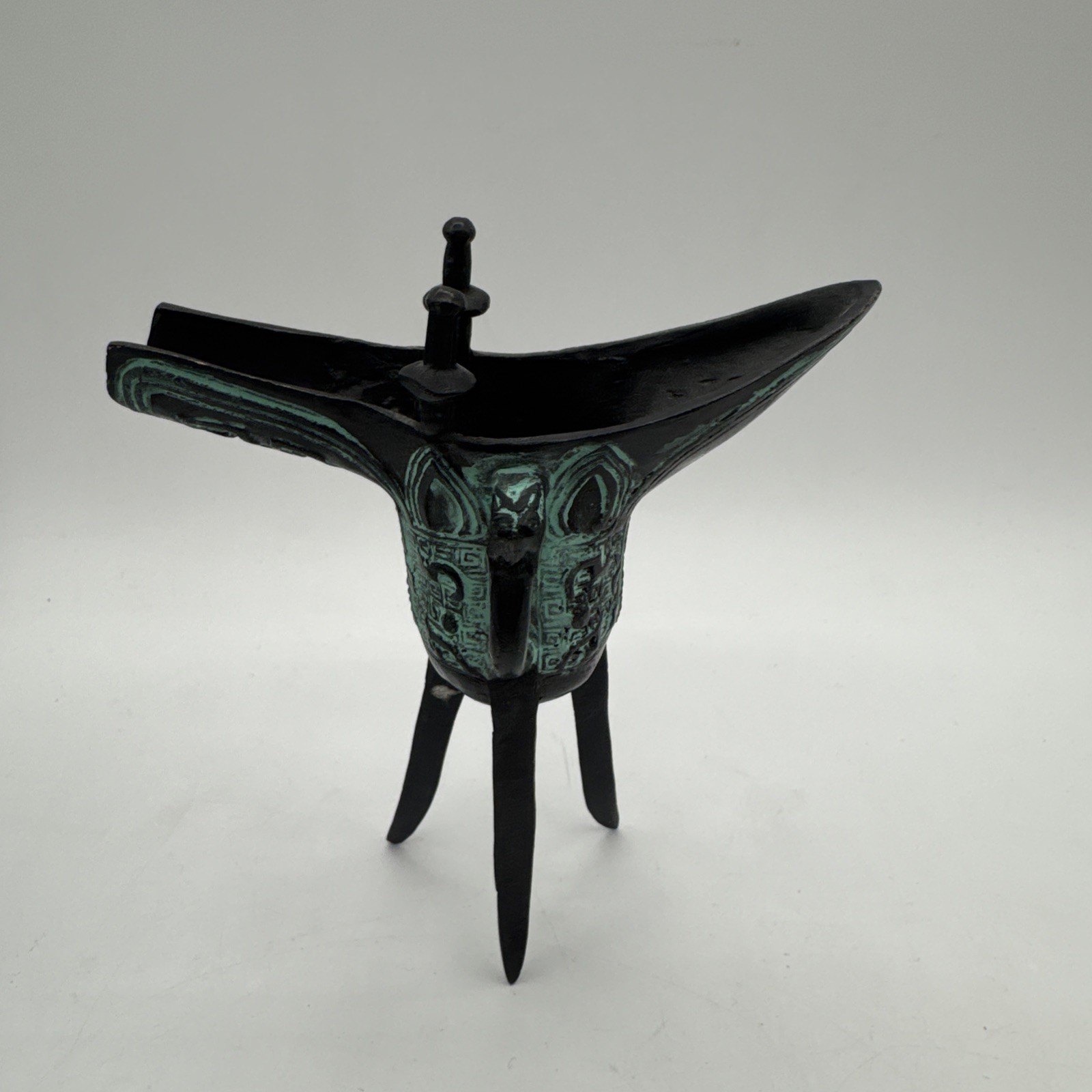 Vintage Chinese Bronze Horse Statue, Flying Horse of Gansu 9.5” Very Heavy