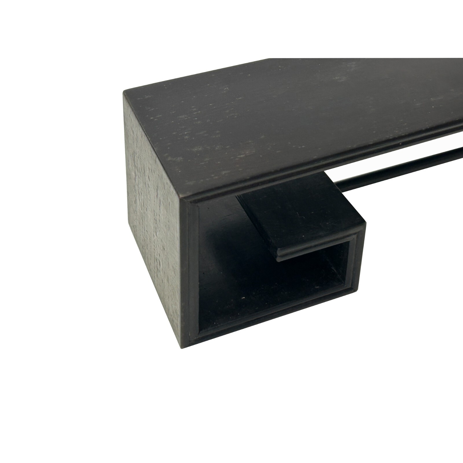 13.5″ Oriental Dark Brown Wood Rectangular Table Top Stand Riser ws3734