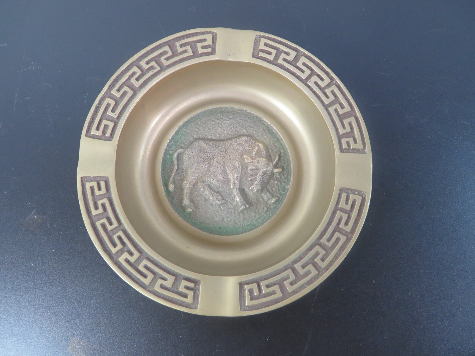 Vintage Brass Ashtrays Chinese New Year Zodiac Symbols Astrological Set Of 6