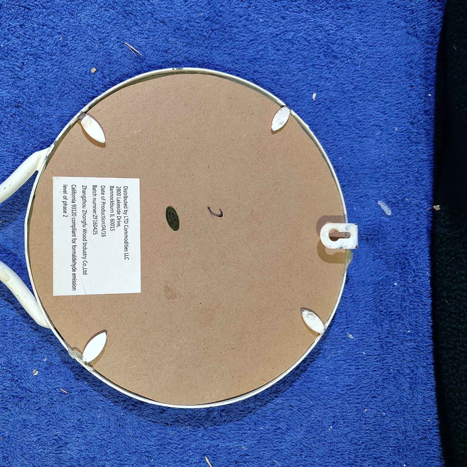 Vintage Antique AsianHand Mirror 8 inch (can hang on wall)