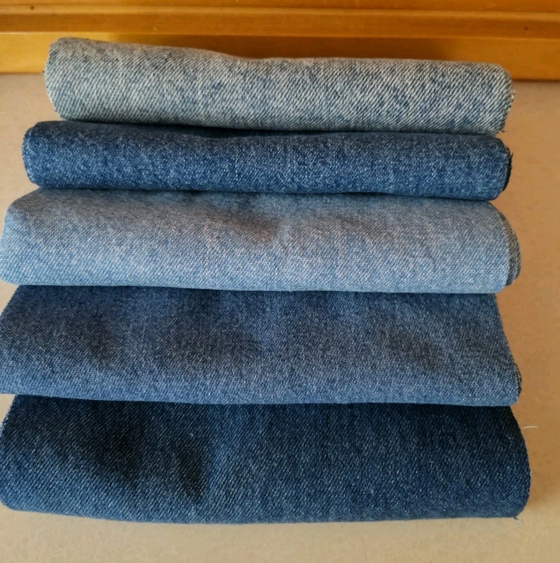 Denim Squares 6.5″ Lot Of 50 100% Cotton Blue Jean Fabric Rotary Cut Non Stretch