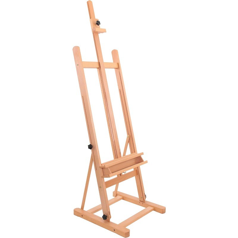 Medium Wooden Studio H Frame Easel with Storage Tray – Adjustable to 96″ High