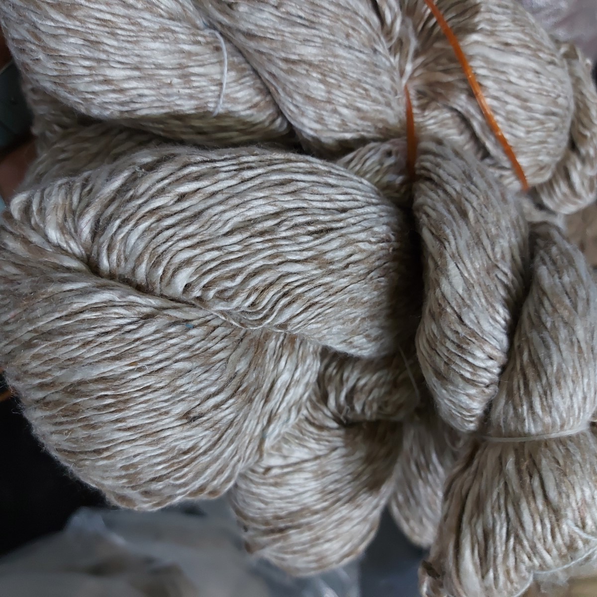 END of SEASON SALE, Great discount on 100% Mulberry Blended Tussar silk Yarn 1kg
