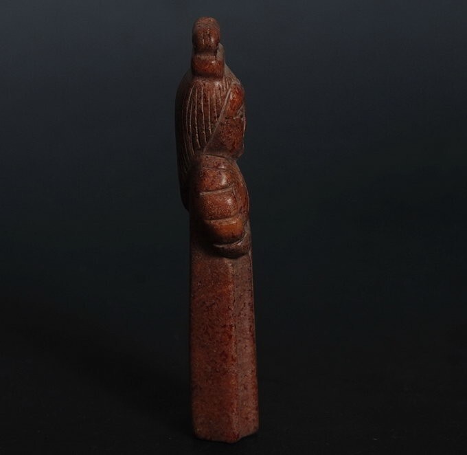 Chinese Folk culture Han dynasty style eremite statue! simple stone Carved