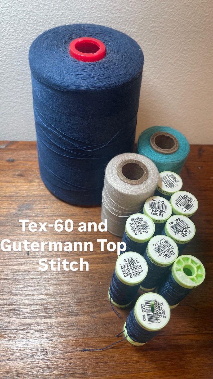 Lot of Mixed Thread TEX-21 TEX-40 Gutermann TEX-60 Blue Green Top Stitch