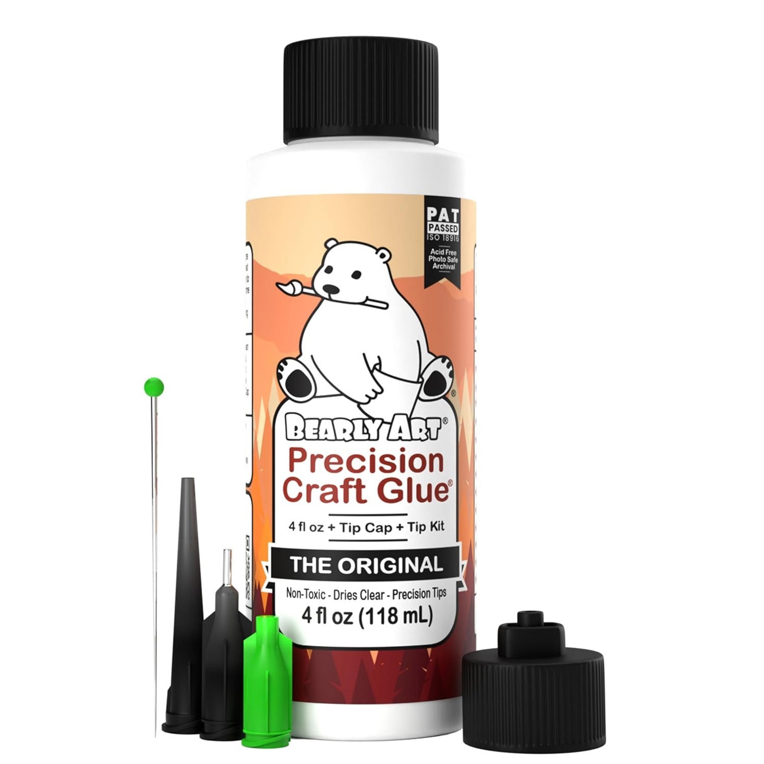 Bearly Art Precision Craft Glue Original 4oz Tip Kit Included Fast Dry