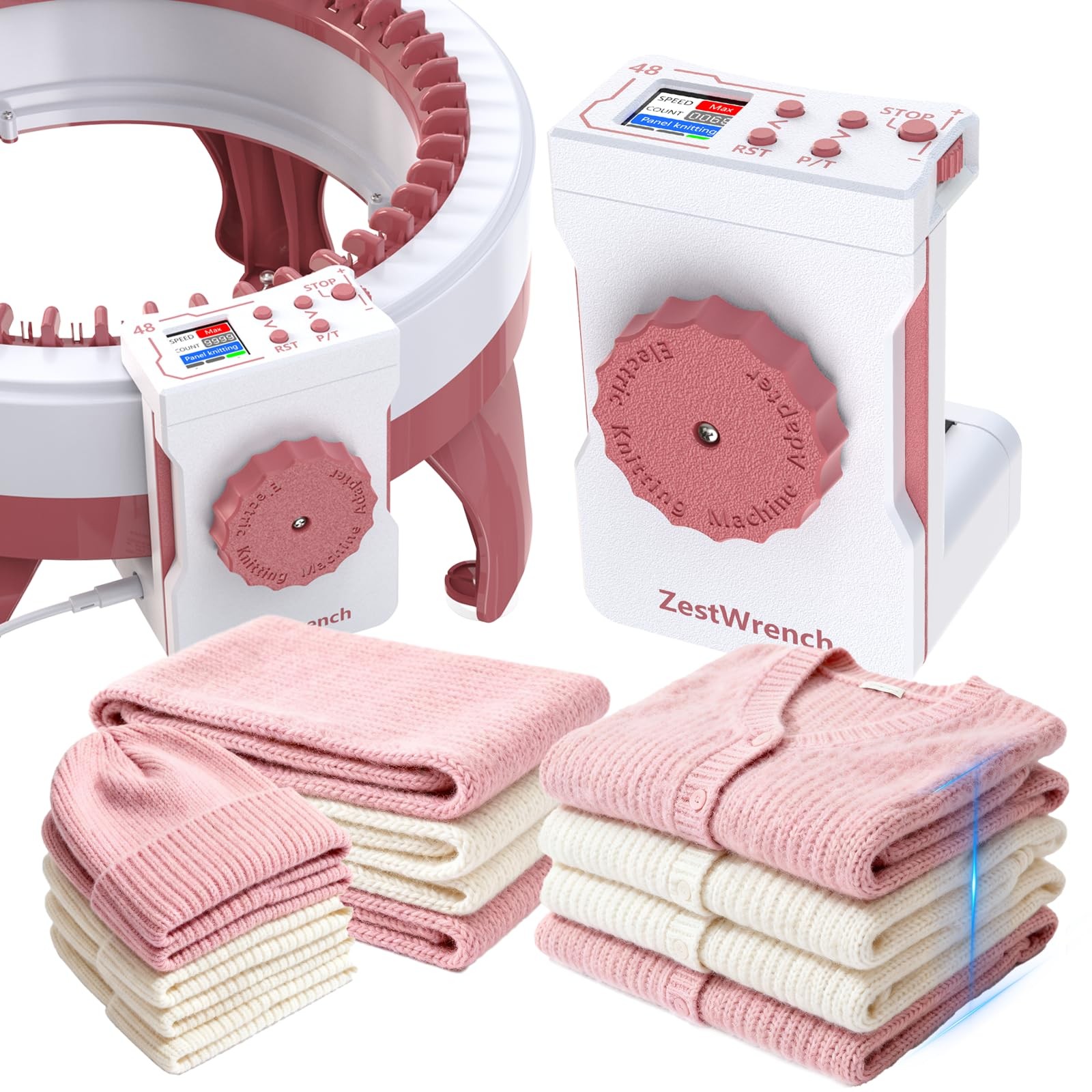 [2025 Upgraded] Electric Knitting Machine Adapter for Sentro Knitting Machine…