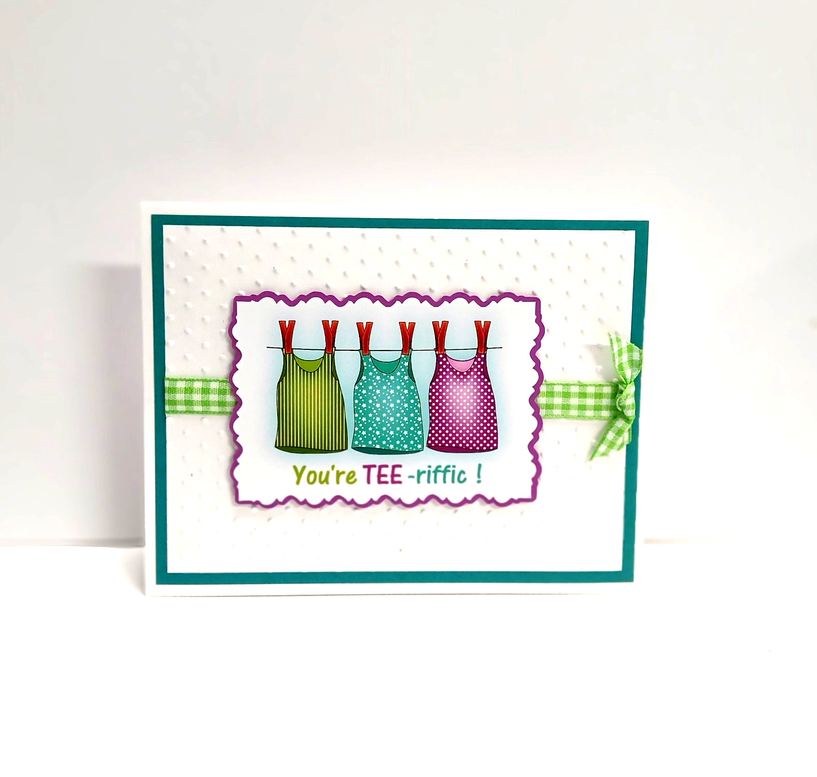 Card Kit “You’re TEE-riffic!” All occasion Humor Total 4 cards and envelopes