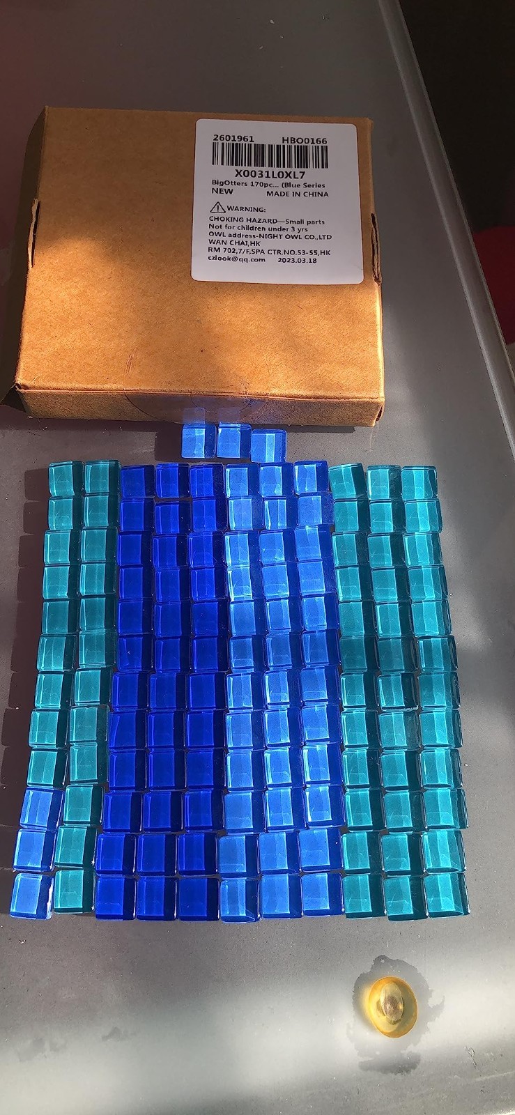 Glass Mosaic Tiles 2.2LB 4 Shapes Stained Glass Pieces for DIY Crafts Home Decor