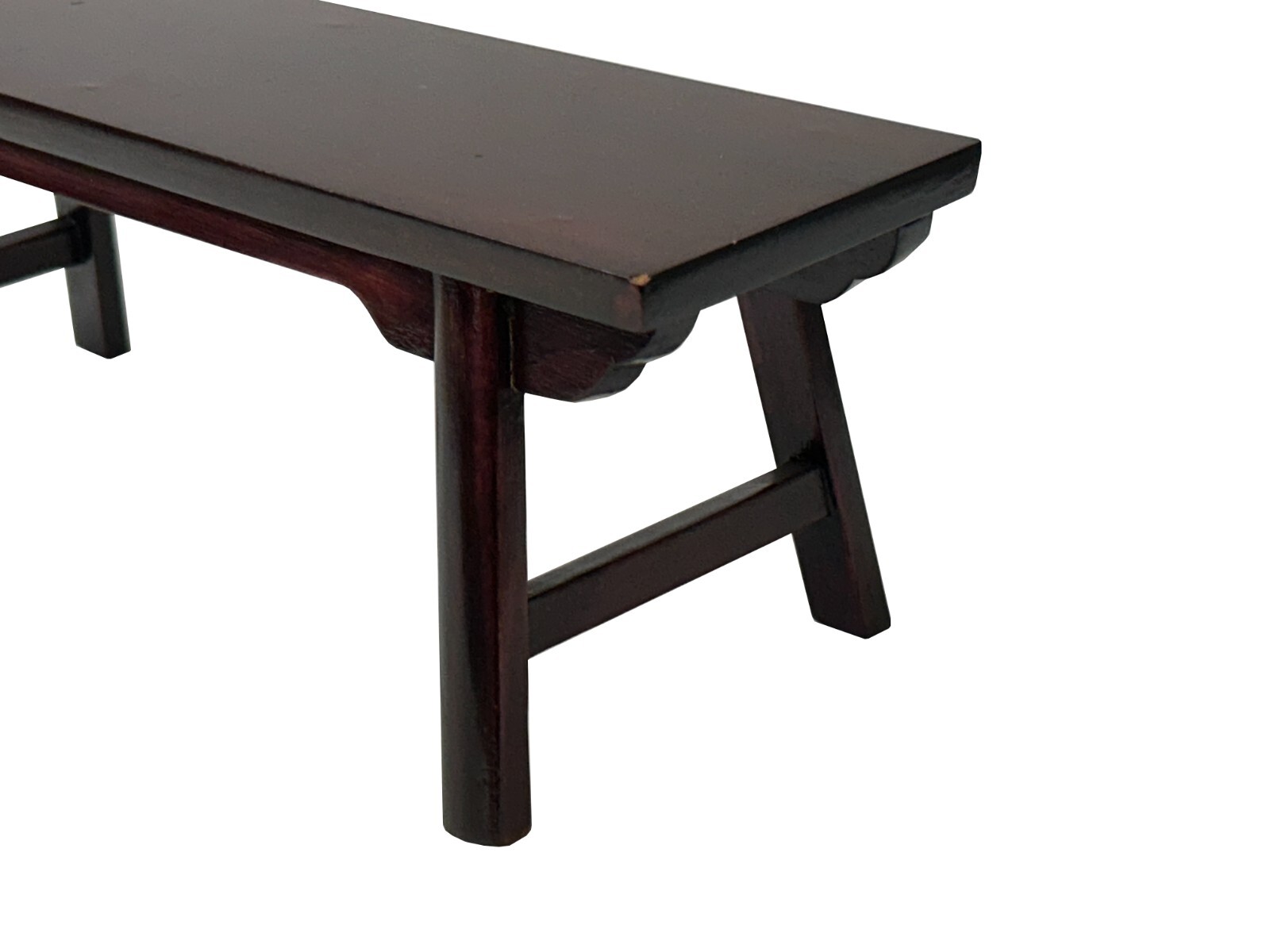 11″ Reddish Brown Bench Shape Rectangular Wood Display Stand Easel st1019