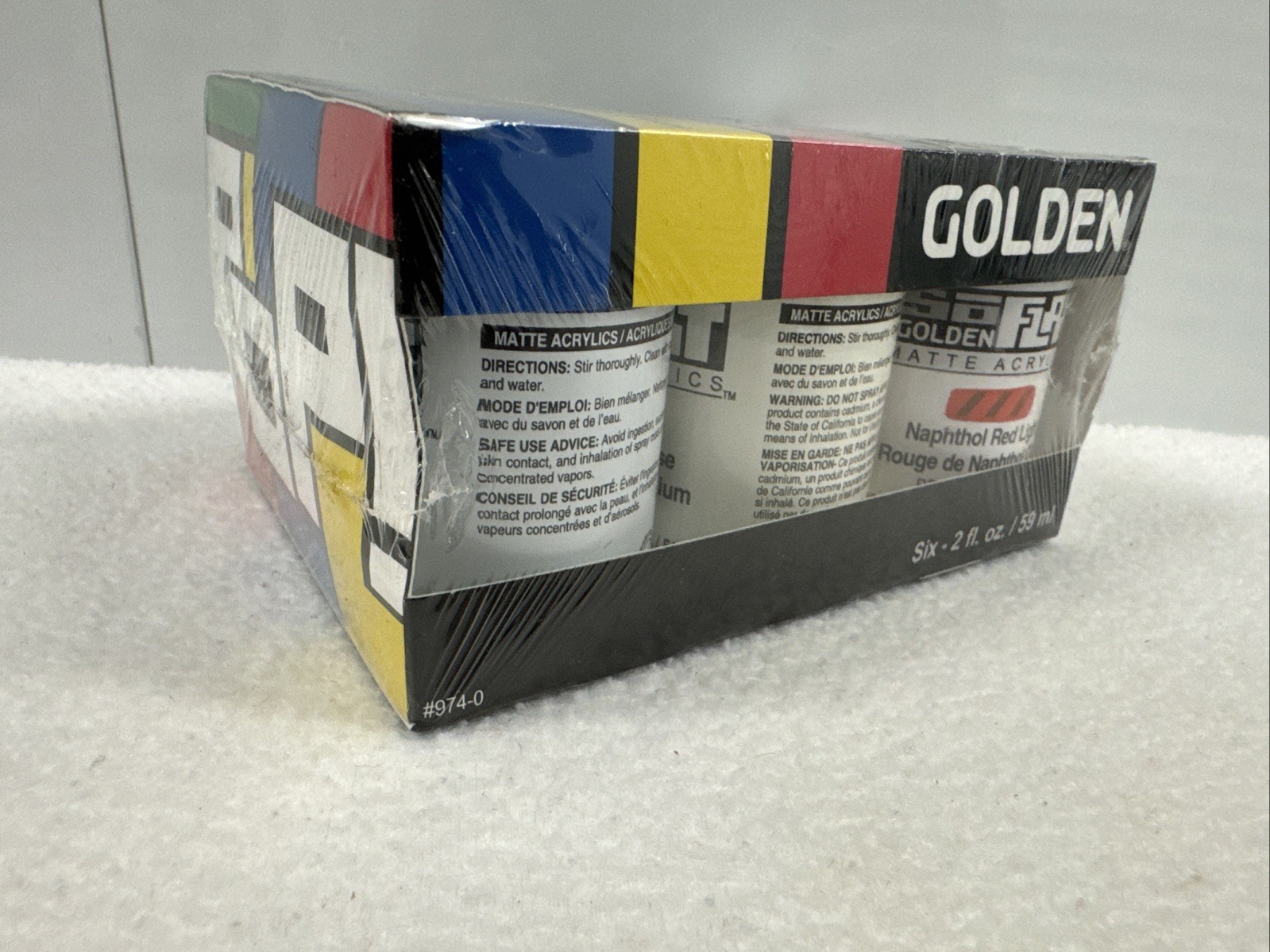 SoFlat Matte Acrylics by GOLDEN, SoFlat POP 6 Color Set, Professional Acrylic…