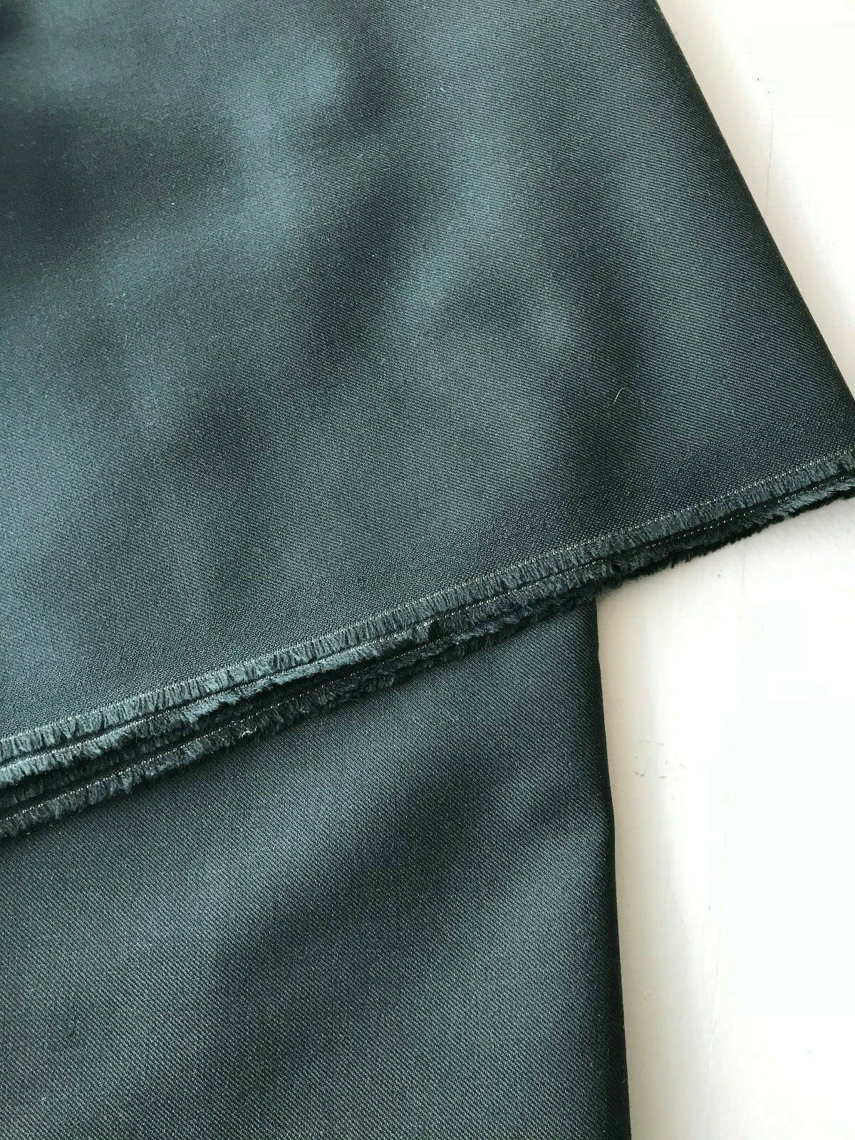 7 yard 60″ wide Dark Green Wool Blend fabric for apparel fashion crafting draper