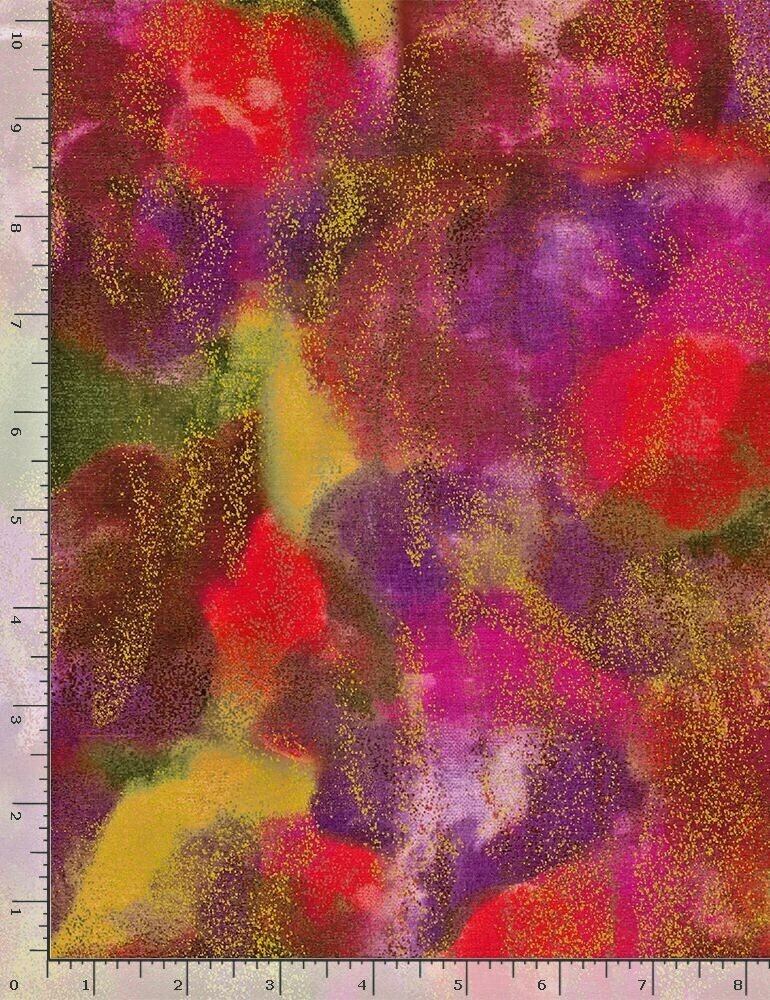 Metallic Dreamy Texture Multi Color CM8284 Timeless Treasures Cotton Fabric