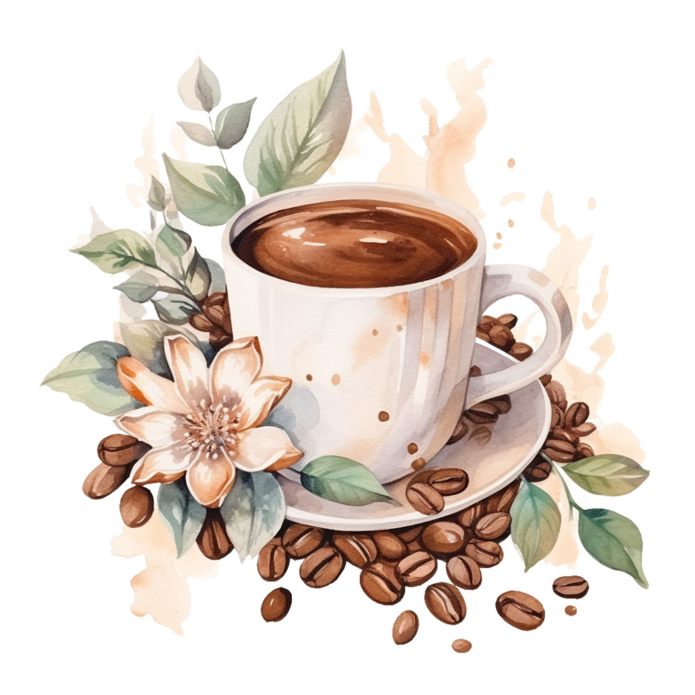 Coffee Theme: Scrapbooking PNG Sticker Printables DIY Diary Planner Decor Fun