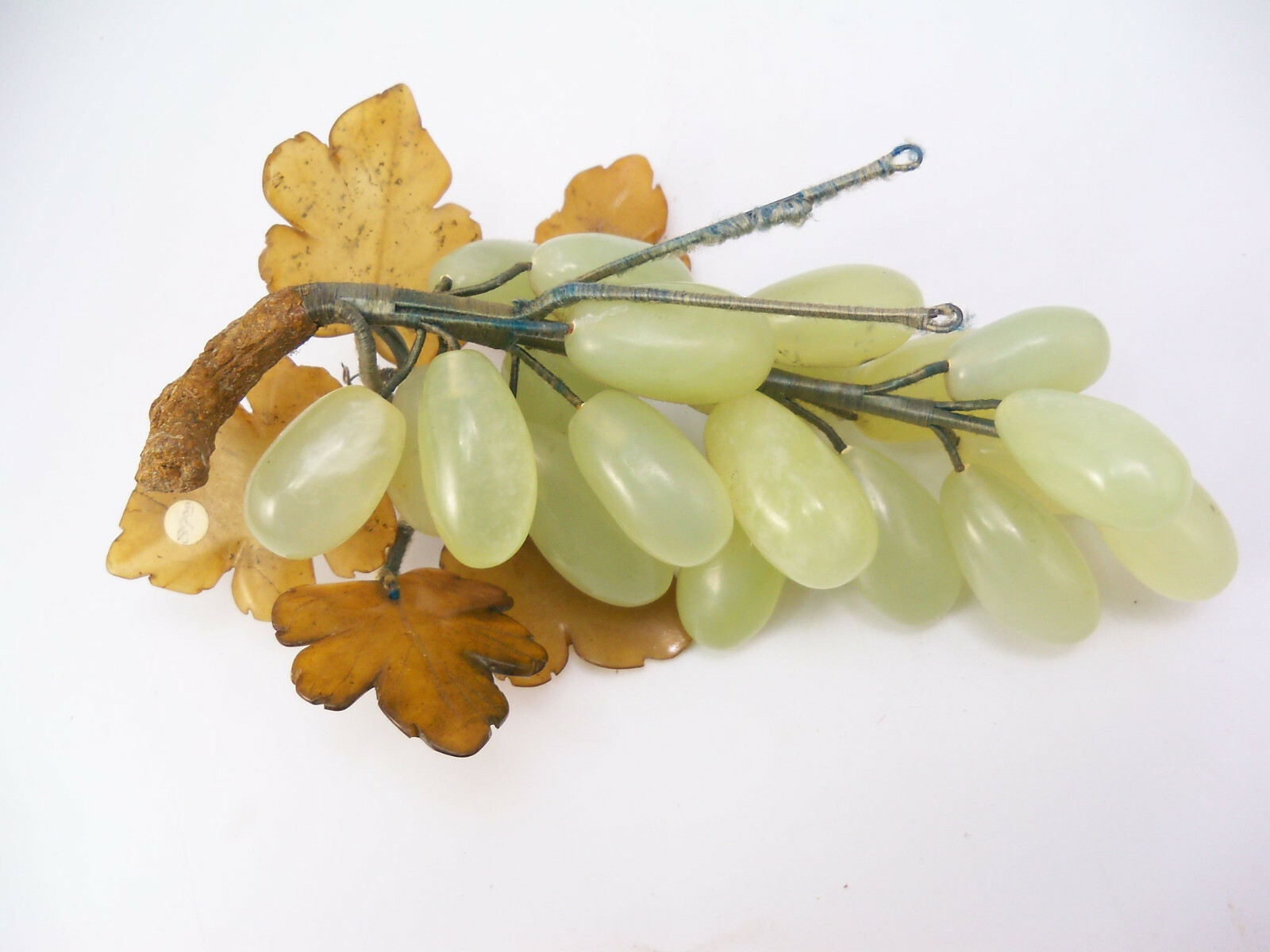 Vintage Chinese Light Green Jade Grapes