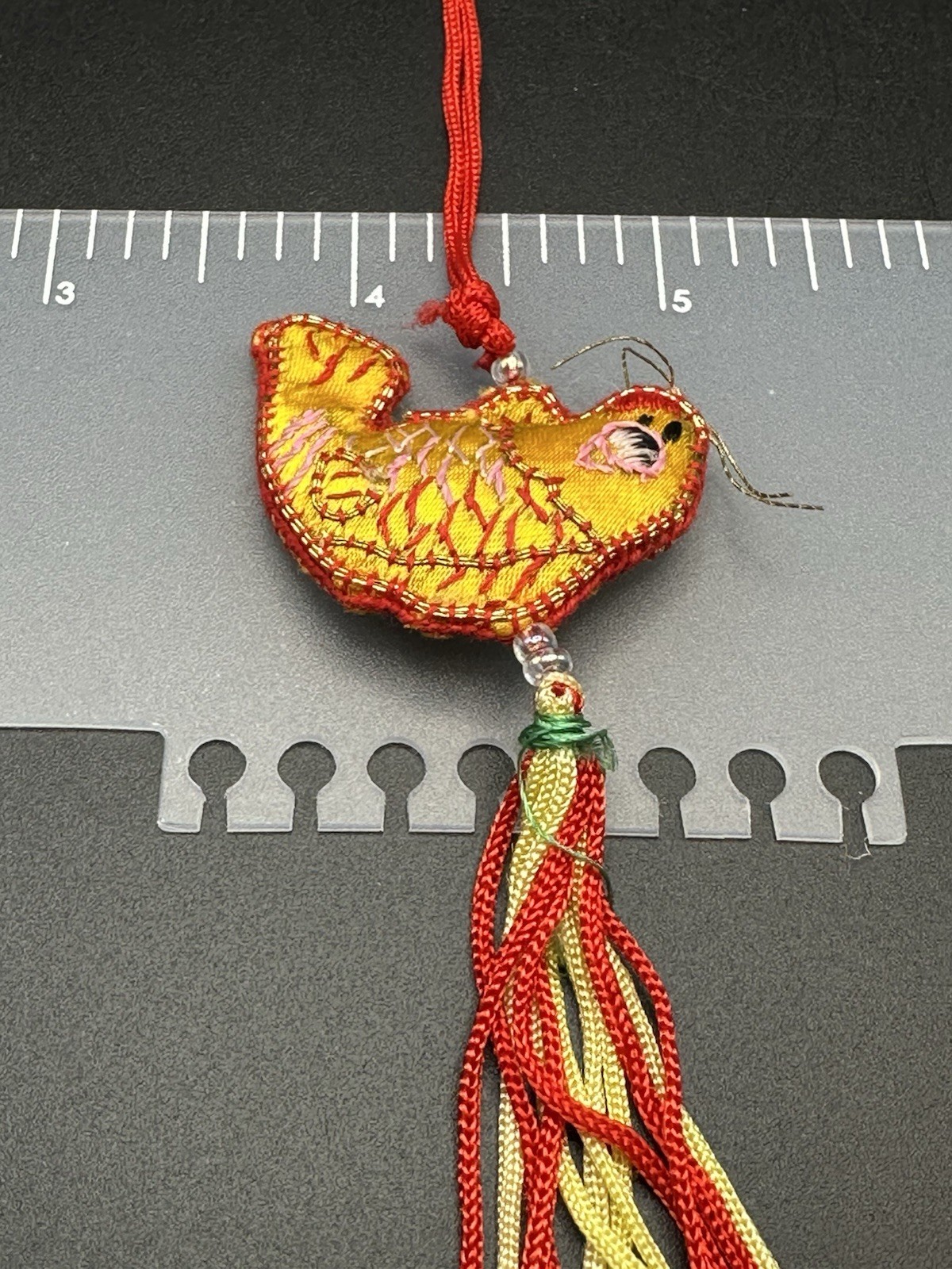 Lot of 8 Traditional Chinese Folk Art Ornaments Feng Shui Multicolor Prosperity