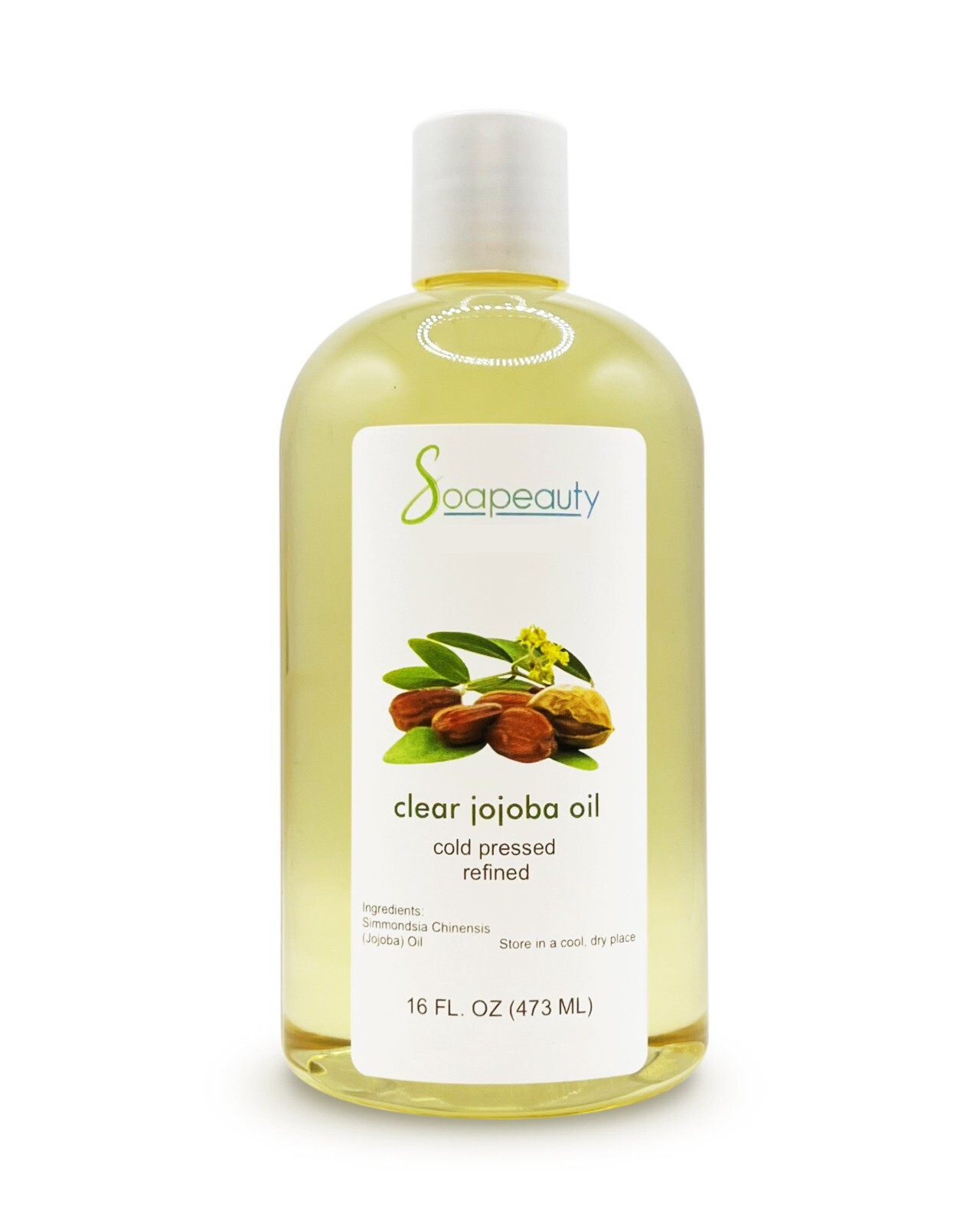 JOJOBA OIL CLEAR 100% PURE NATURAL COLD PRESSED 16 OZ