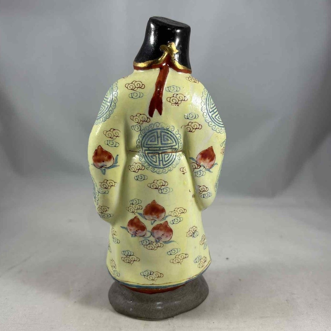 Chinese Statue of Shou Xing Immortal God Longevity 1 of 3 Star Gods/Fu Lu Shou