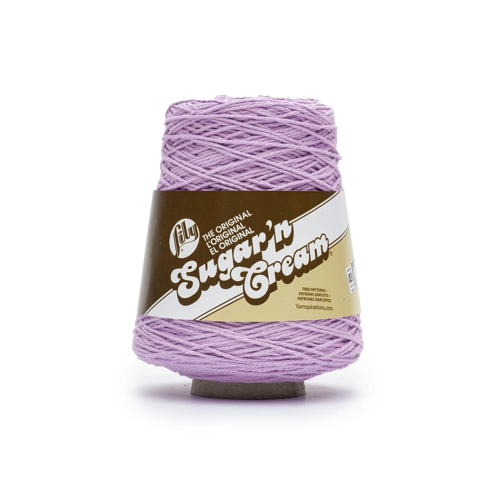 Sugar N Cream Cones Orchid Yarn – 1 Pack of 400g/14oz – 100% Cotton – #4 Wors…
