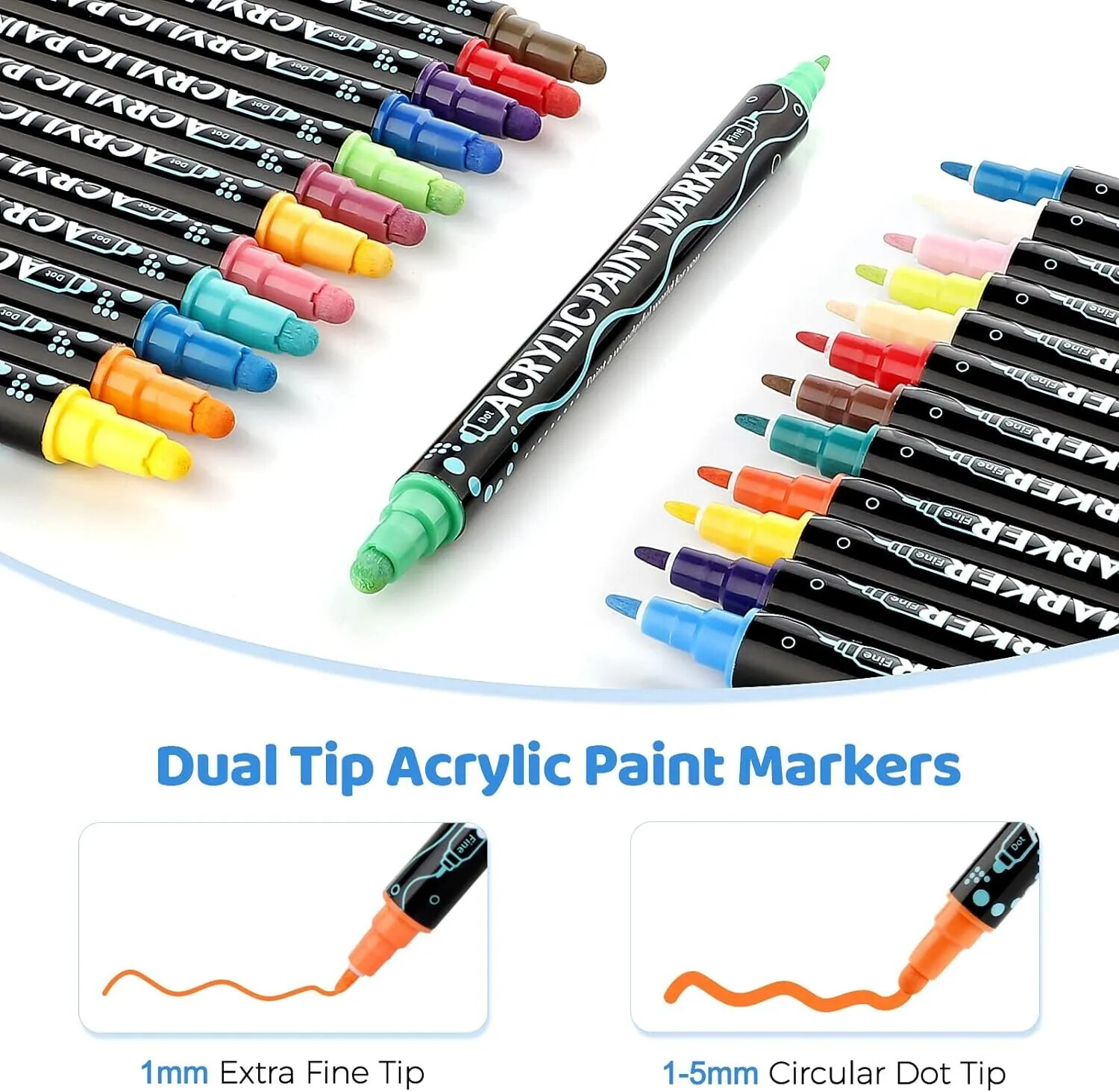 26 Waterproof Permanent Paint Marker Pen Car Tyre Tire Tread Rubber Wood Metal