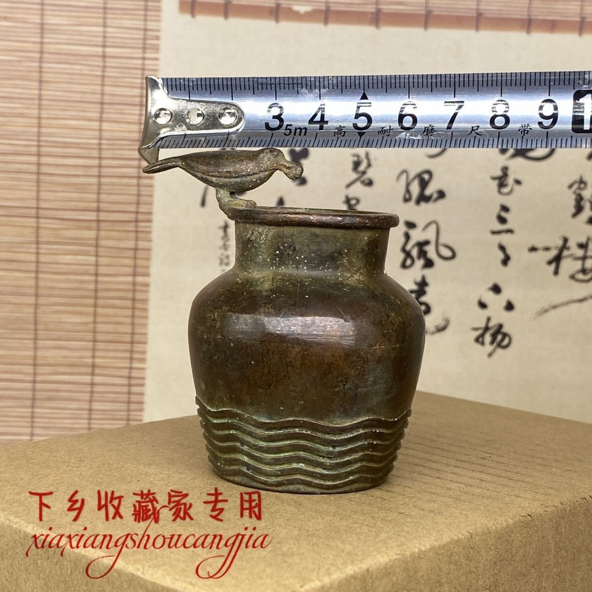Alloy Crow Figurine Retro Vase Multi use Desktop Art Decor Incense Holder Gift