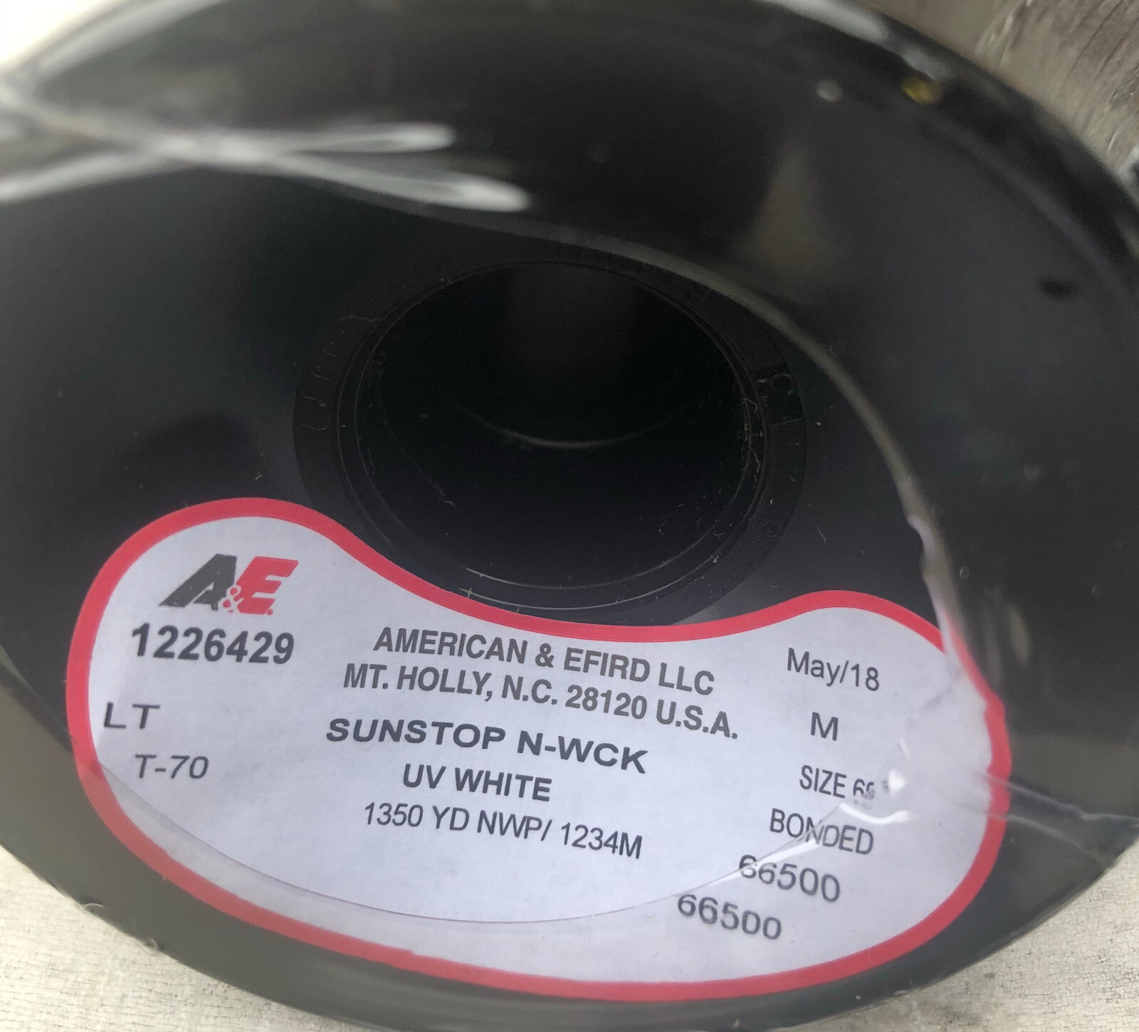 SUNSTOP Bonded Polyester thread T70 210D/3 A&E American & Efird 4 oz 1350YDS