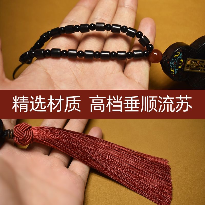 Ebony Painted Gourd Car Pendant Luxury Rearview Mirror Charm New Car Decor