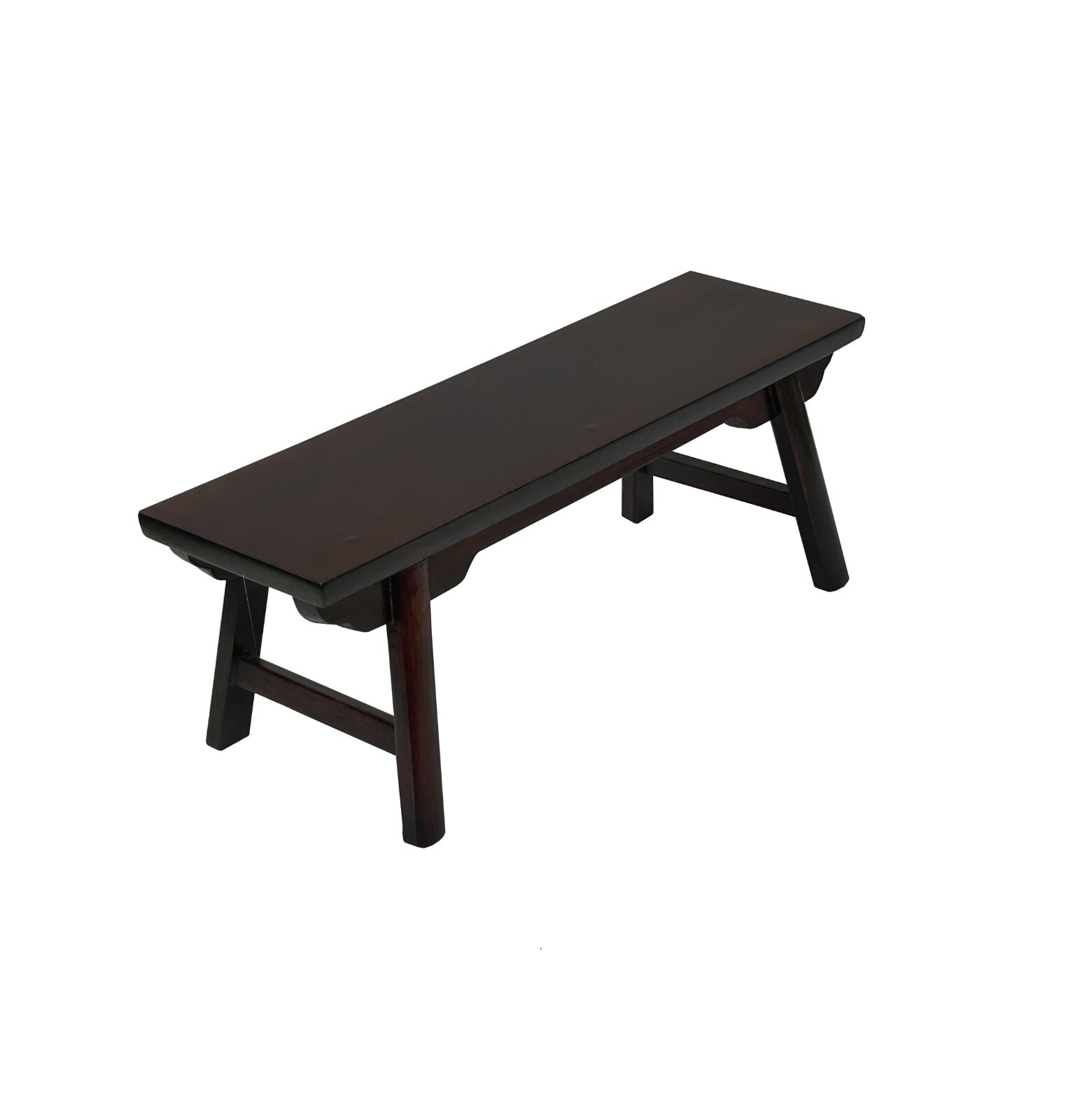 11″ Reddish Brown Bench Shape Rectangular Wood Display Stand Easel st1019