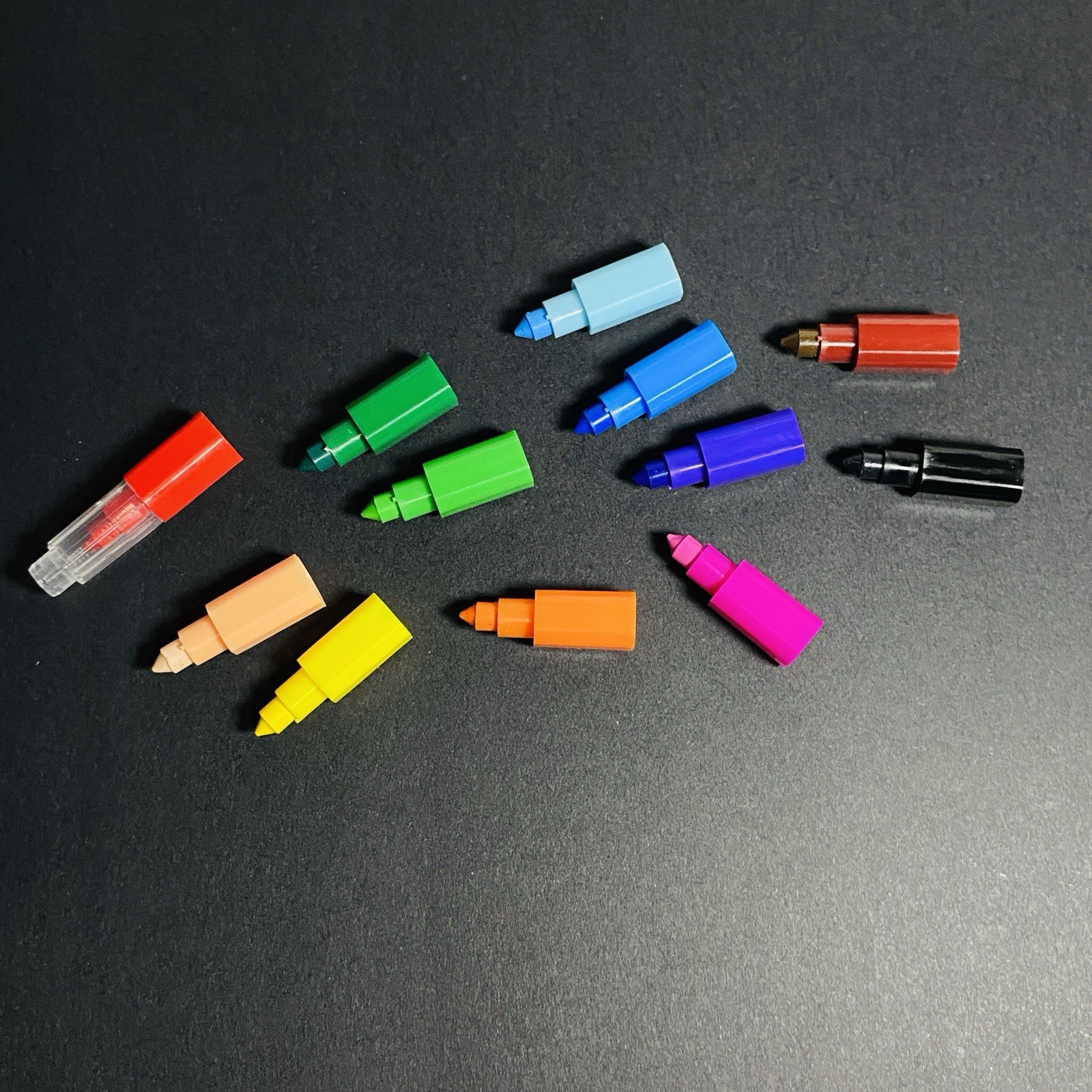 Stackable Crayon Colors Wax Colorful Creative Art Draw Travel Size Car Trips j