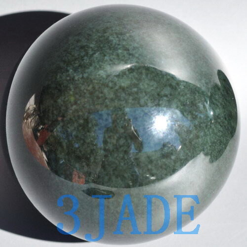 48mm Natural Nephrite Jade Ball / Sphere Crystal Healing