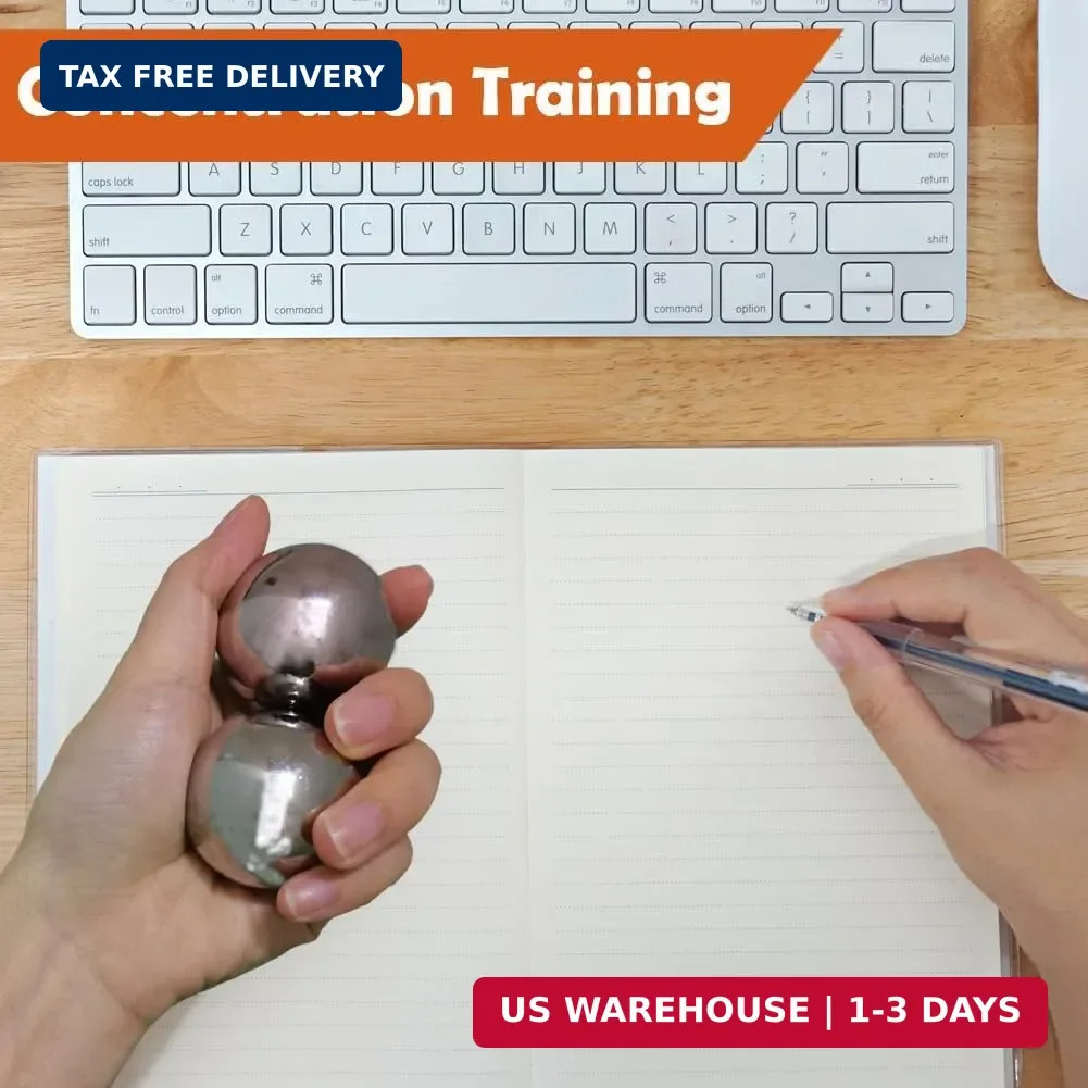 Chinese Baoding Balls for Hand: 1.38 Inch 0.77lb Meditation Balls for Exercise S