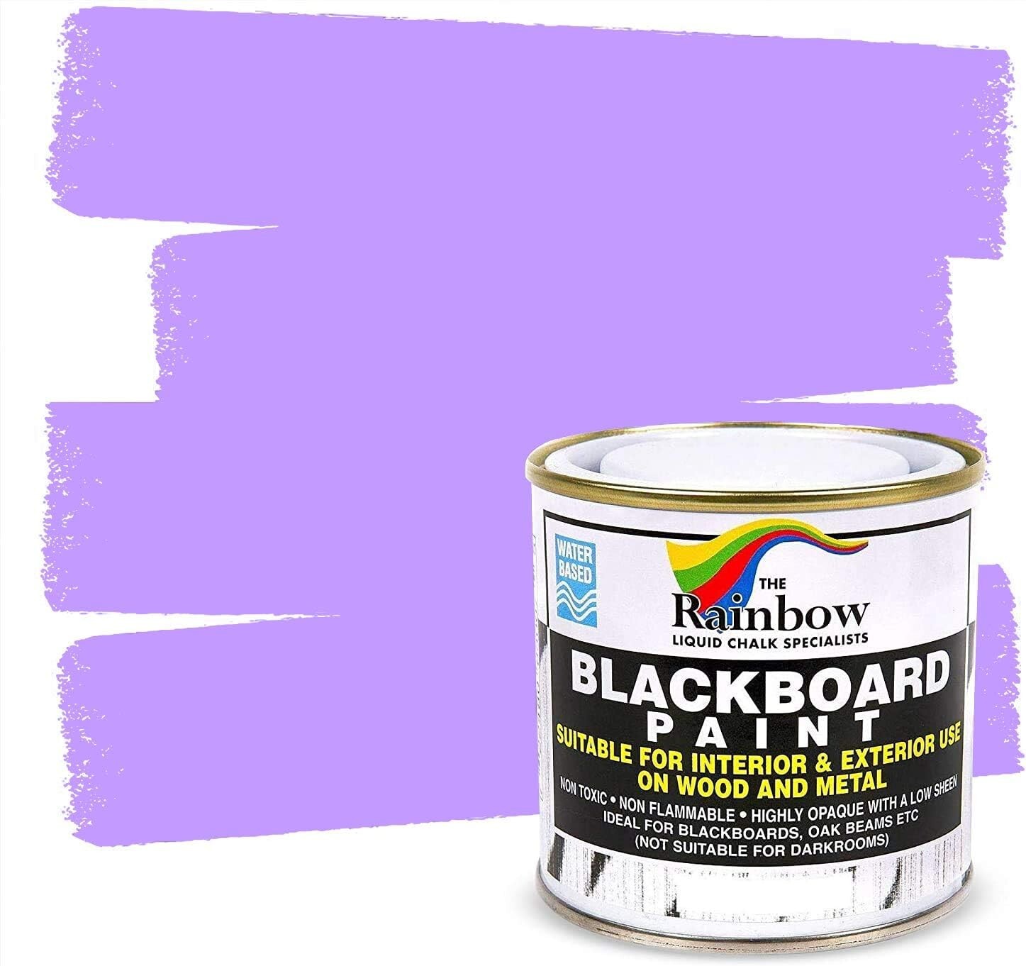 Chalkboard Blackboard Paint – Purple 8.5oz – Brush on Wood or Any Surface, Matte
