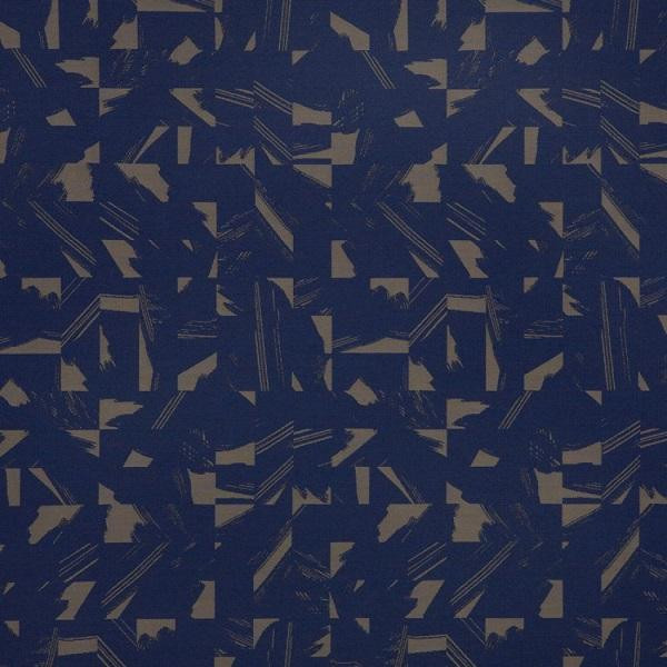 Remnant of HBF Cutout Ultramarine Blue Sunbrella Upholstery Fabric